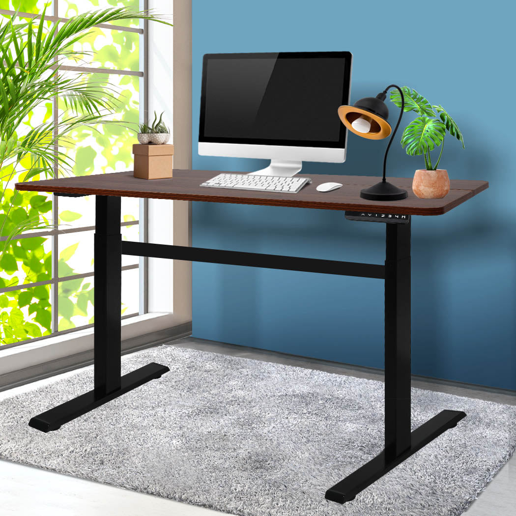 Levede Standing Desk Motorised Height Wooden-1919892936930234374