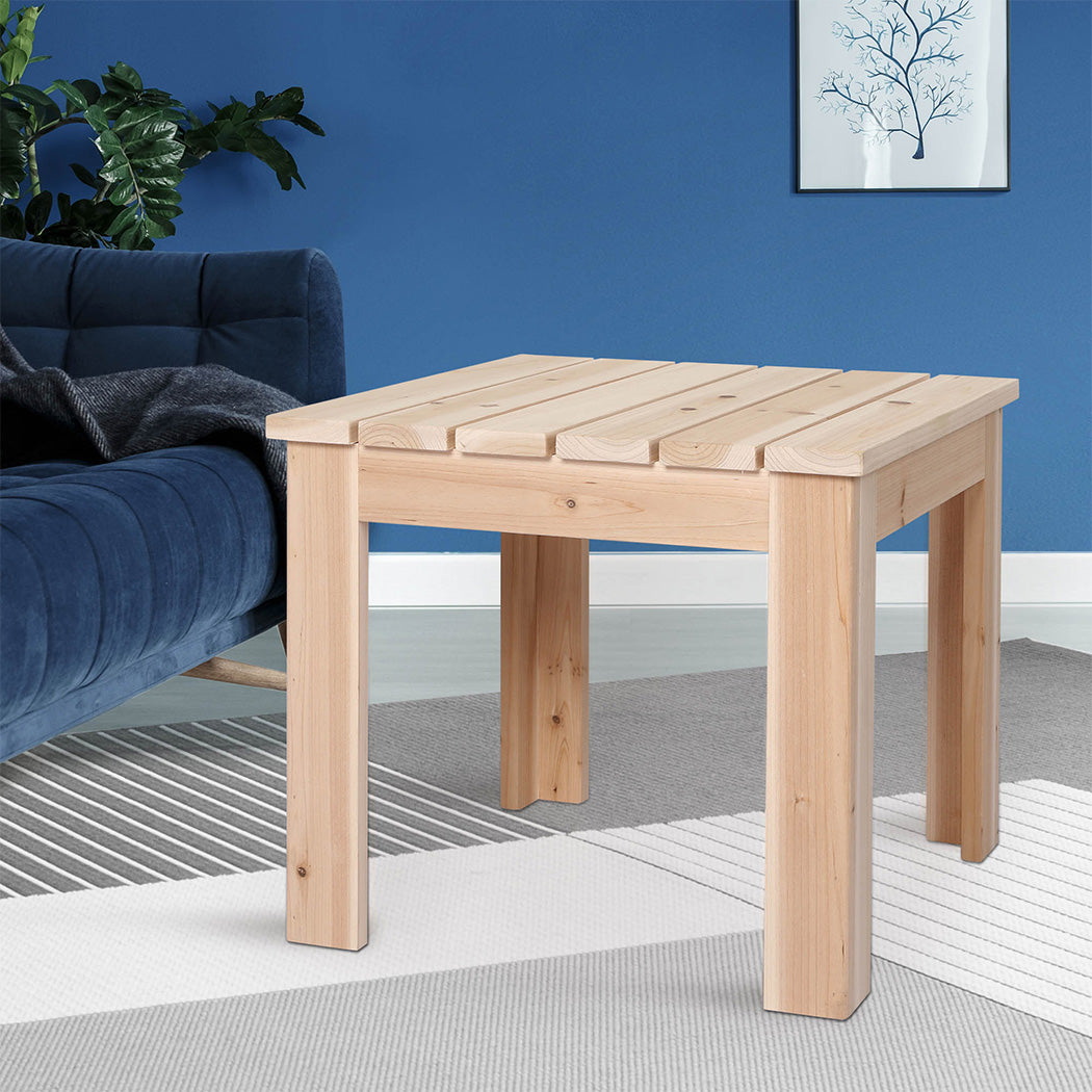Levede Wooden Side Table Outdoor Furniture-1910112911473381382