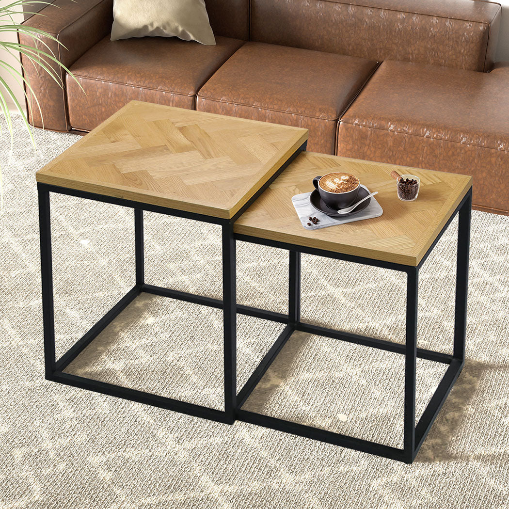Levede 2PCS Nesting Coffee Tables-1954802379090169863