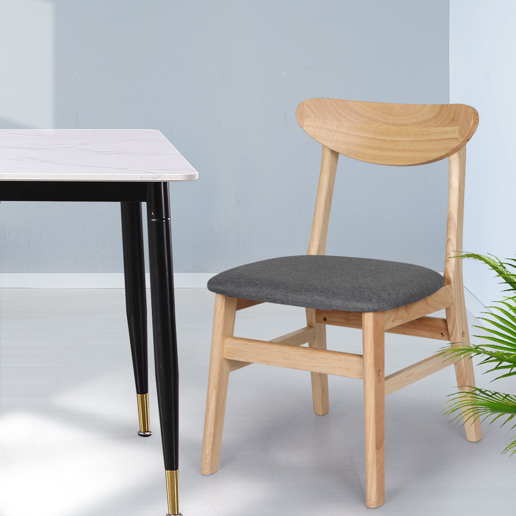 Levede 8xDining Chairs Kitchen Chair Nature-1973193558970208262