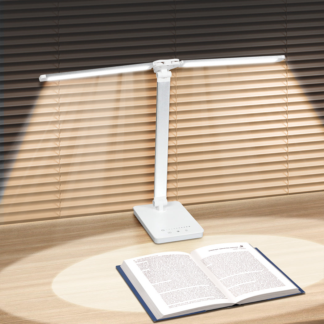 Emitto Double Head Desk Lamp LED Light Eye Caring USB-1954802474523168774