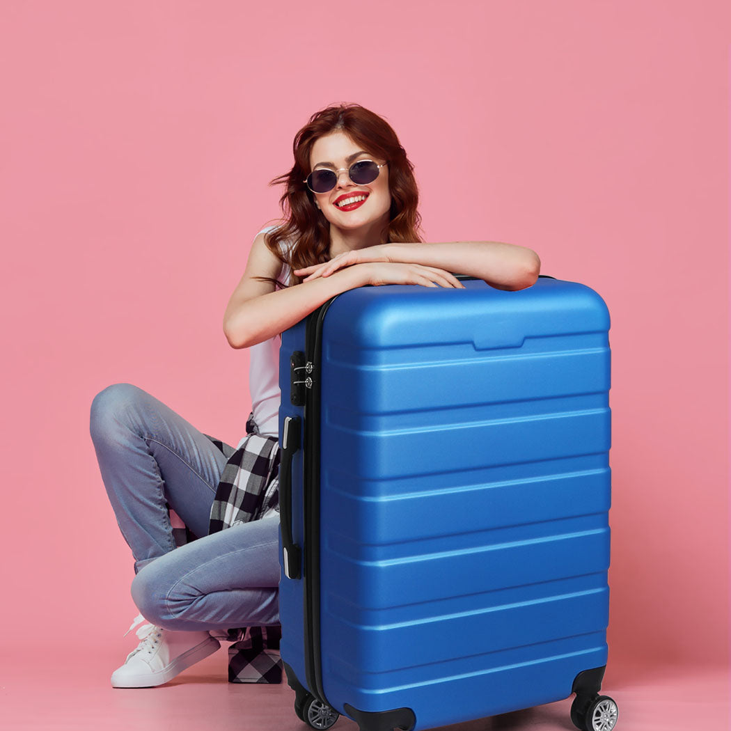 Slimbridge 28"Luggage Case Suitcase Blue 28 inch-1954802815159373830