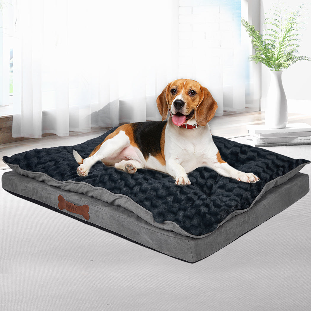 Dog Calming Bed Warm Soft Plush Comfy S Grey Small-1954802527455285254