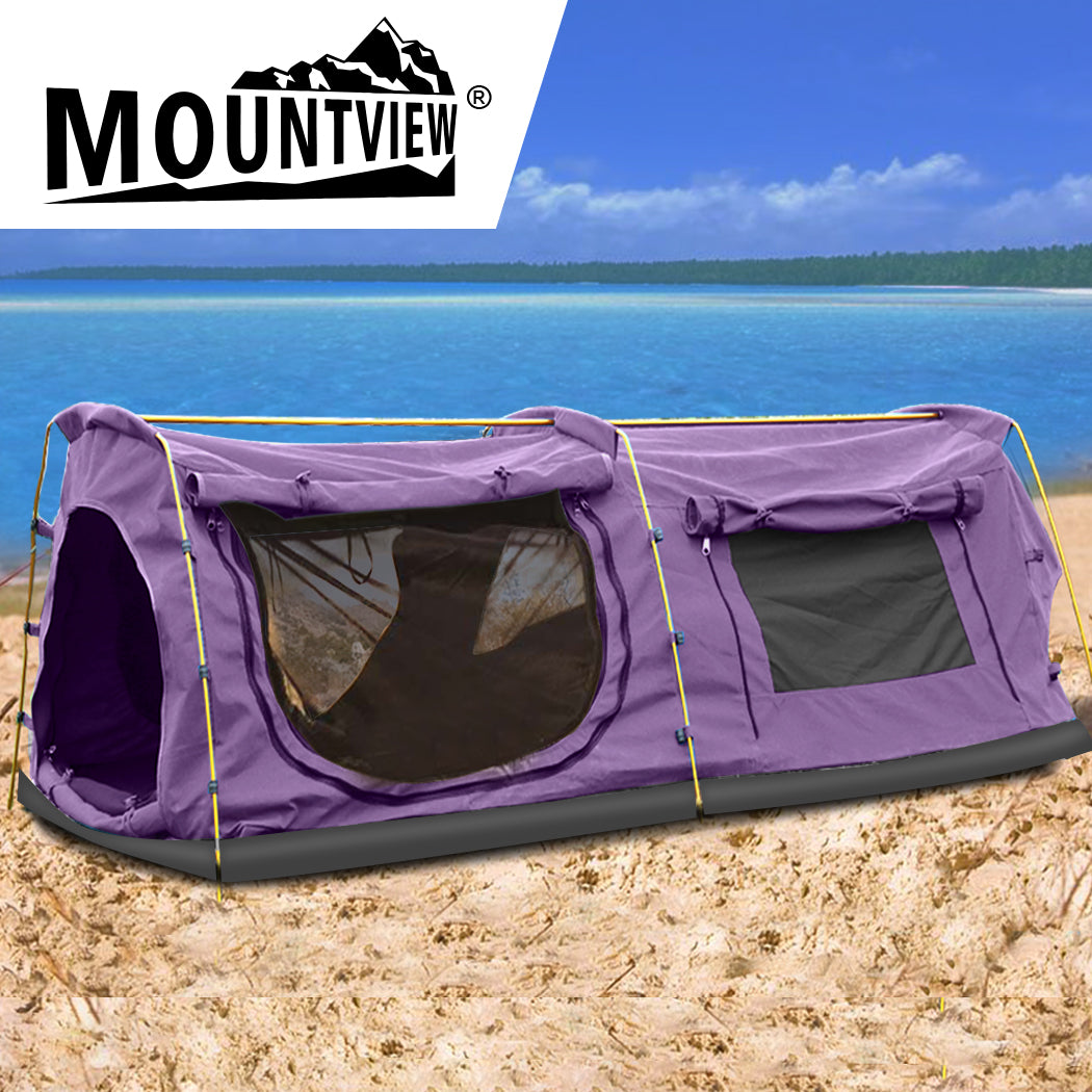 Mountview King Single Swag Camping Swags Purple-1919892856126967814