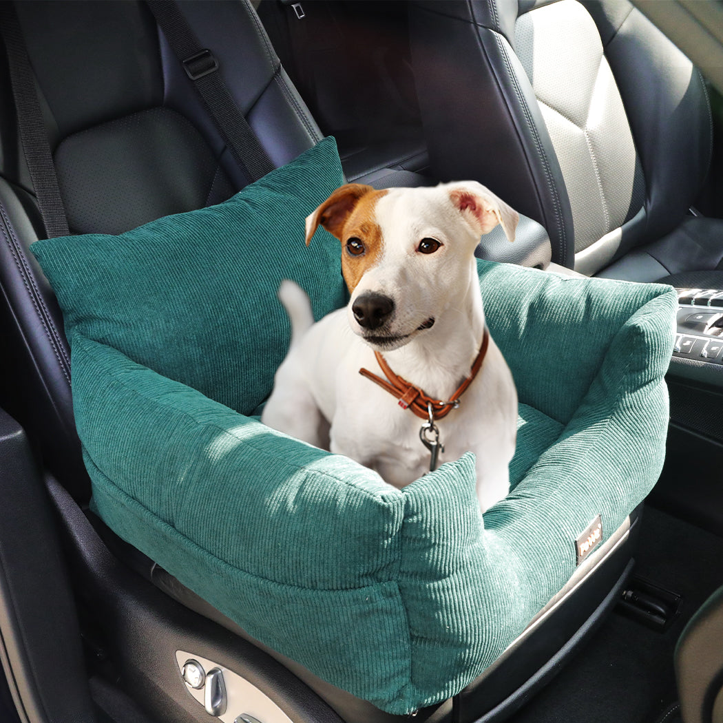 PaWz Pet Car Booster Seat Dog Protector M Green Medium-1954802559554293767