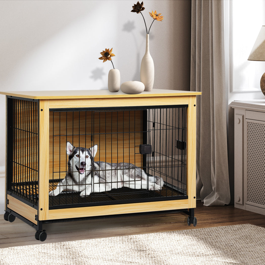 PaWz Wooden Wire Dog Kennel Side End XXL XX-Large-1954802558983868422