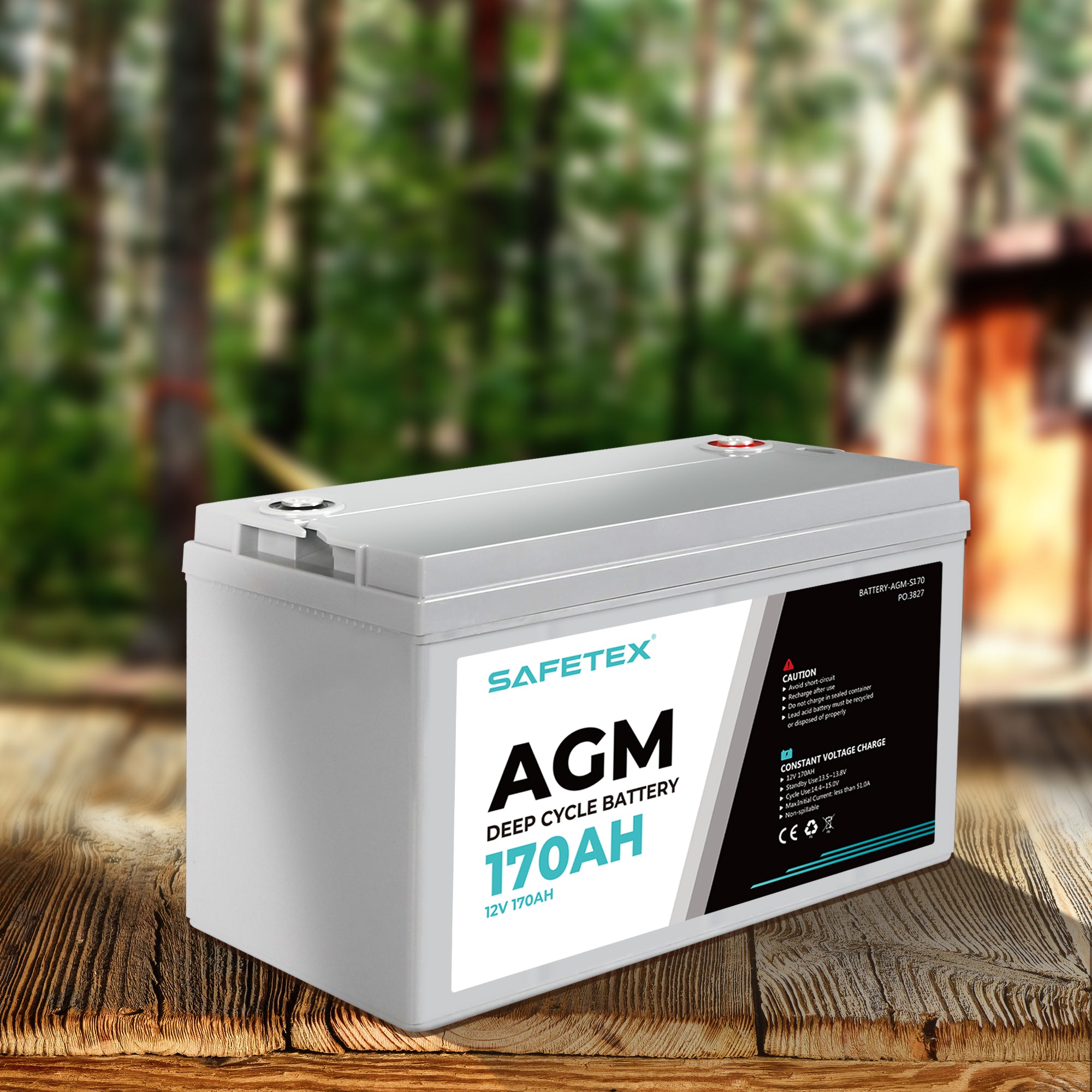 12V 170Ah AGM Battery Outdoor Rv Marine-1910113183369138182