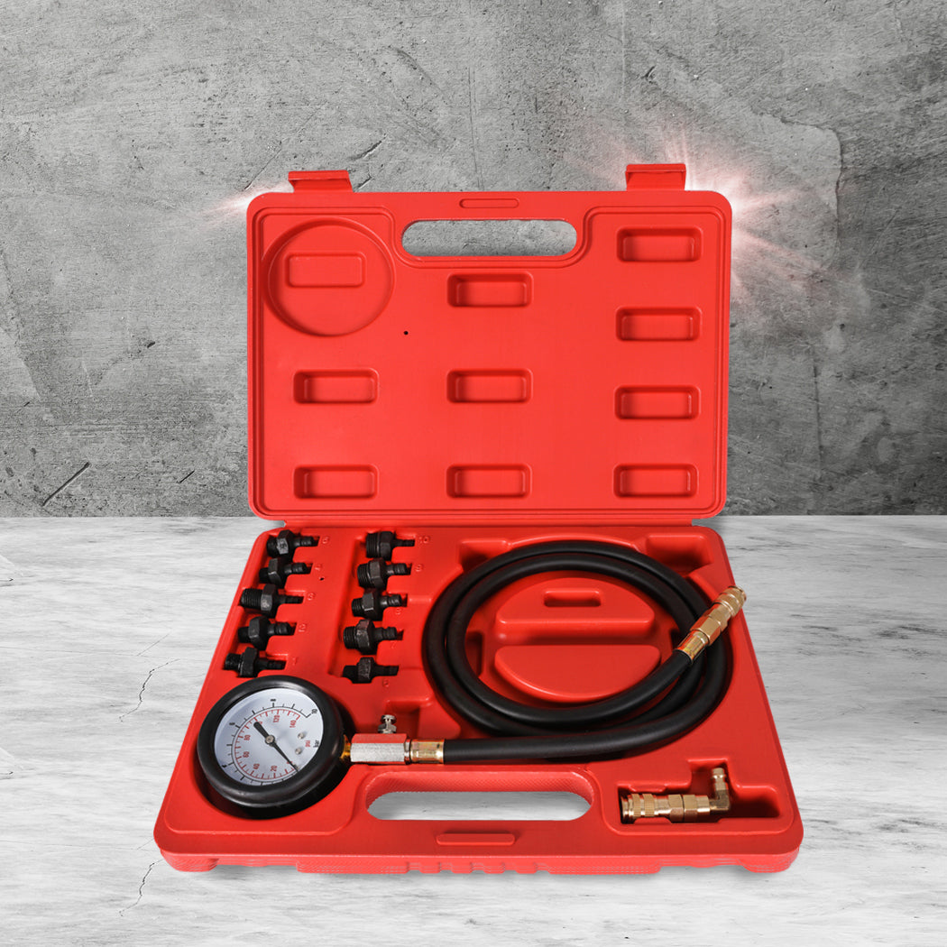Oil Pressure Tester Kit Engine Gauge Red-1910113250389921798