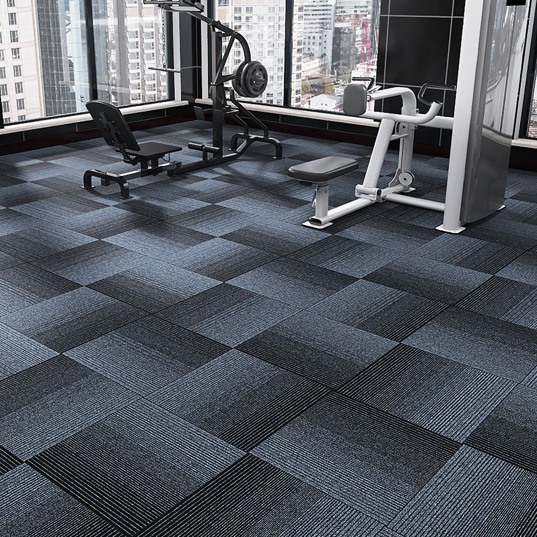 Marlow 20x Carpet Tiles 5m2 Box Heavy Blue-1954802711341961223