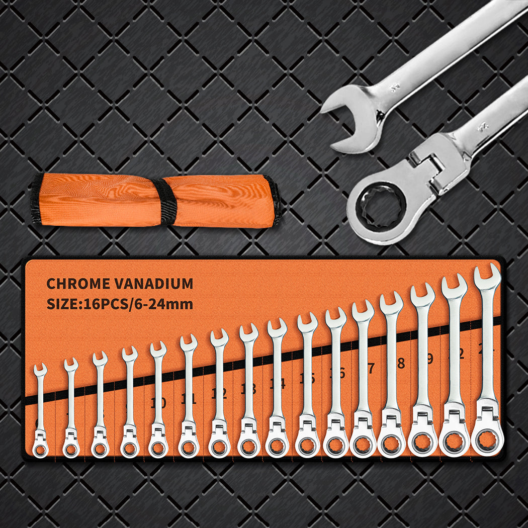 Traderight 16 PCS Ratchet Spanner Set-1919892899940667398