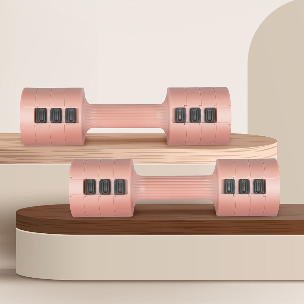 Centra A Pair Of 1KG To 5KG Dumbbells Pink-1954802366448537607