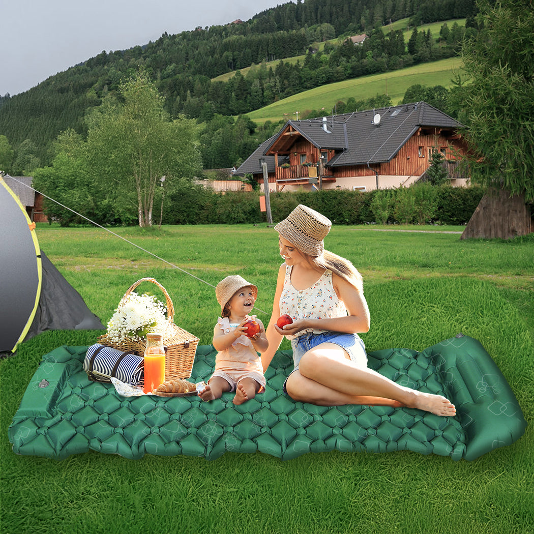 Mountview Sleeping Air Pad Inflat Camping Single-1954802439987269638