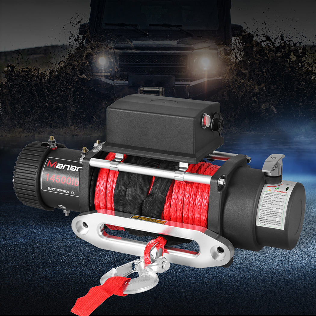Electric Winch 14500LBS/6575KG 12V Wireless-1954802955471425542