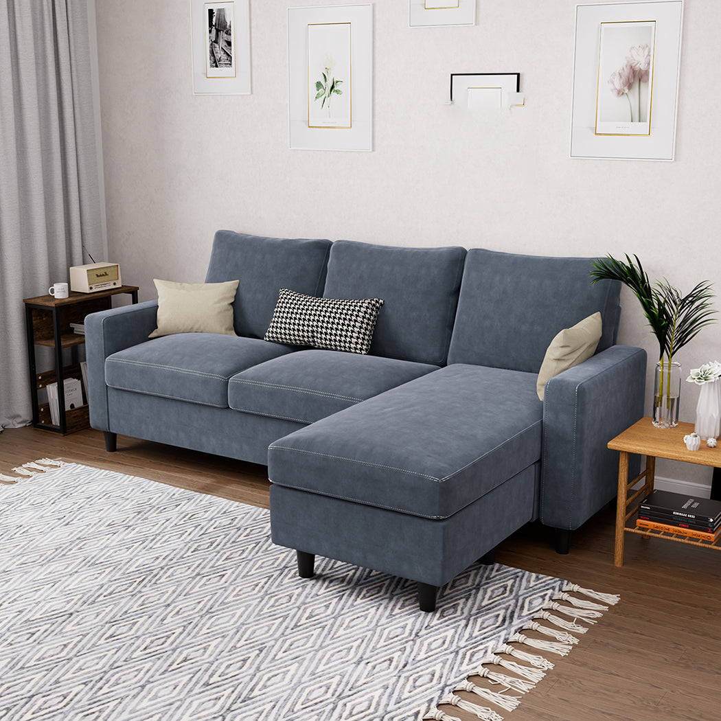 Levede L-shaped Sectional Sofa Lounge Chaise Set-1954802387466194951