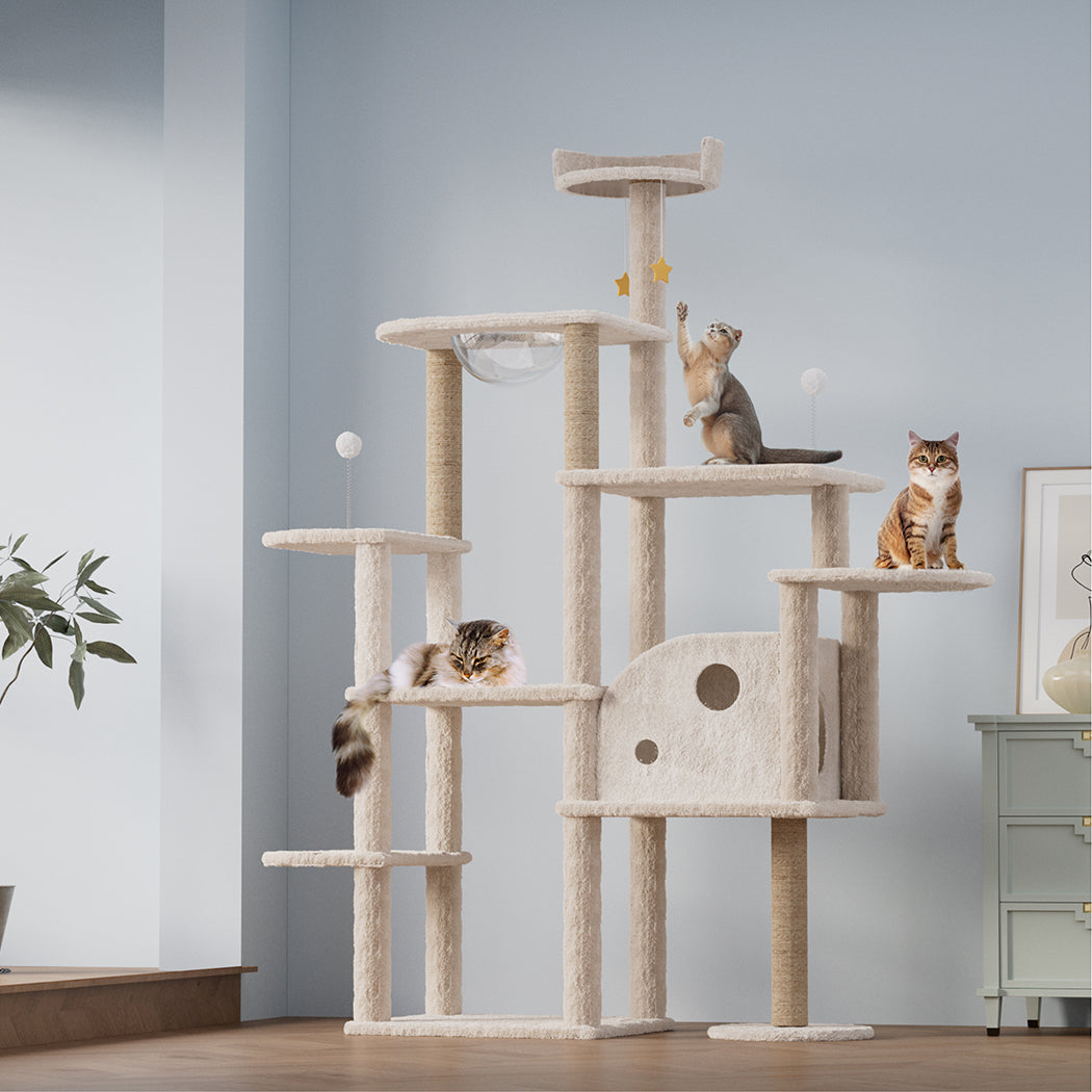 Pawz Cat Tree Tower Large Scratcher Condo House 172cm-1910149783339798534