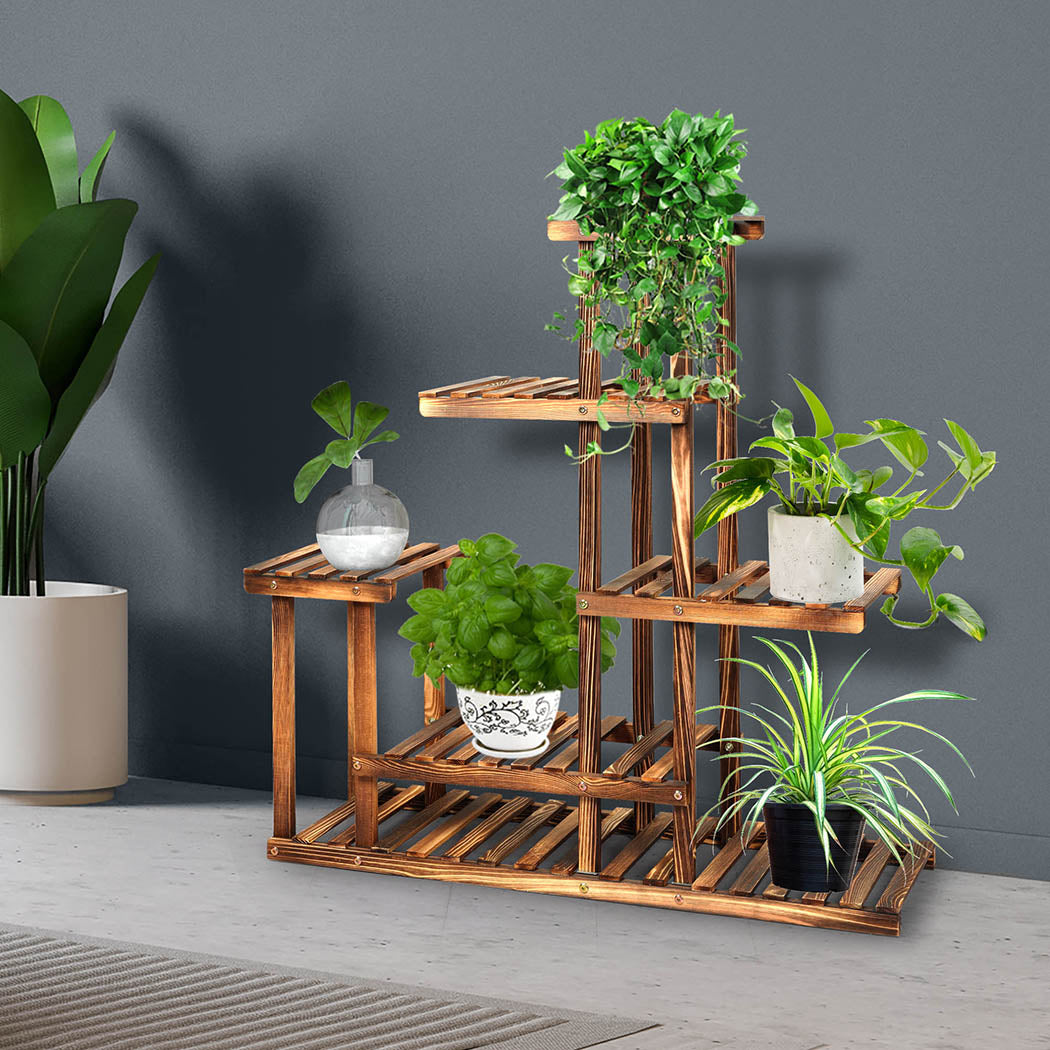 Levede 5-Tier Plant Stand Wood Wooden-1910112312241557510