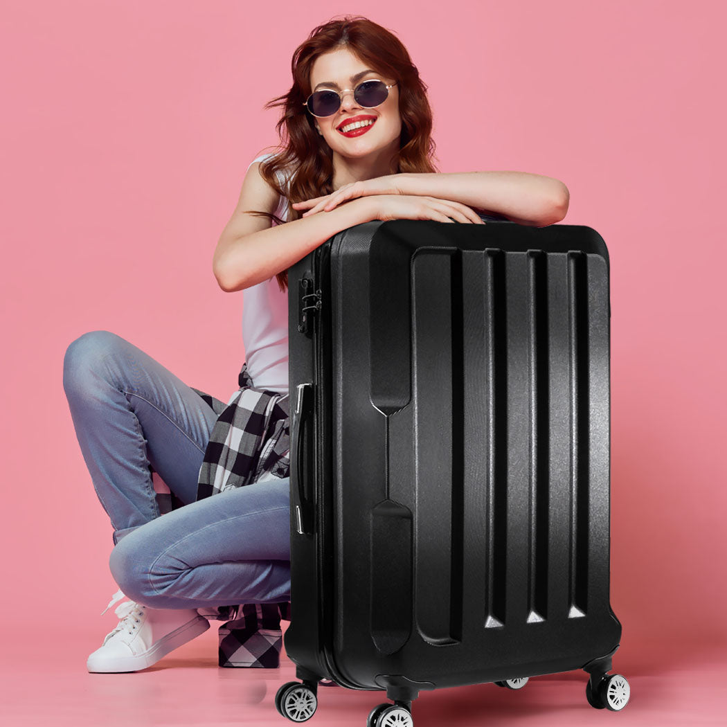 Slimbridge 28" Luggage Suitcase Trolley Black 28 inch-1954802802958143494