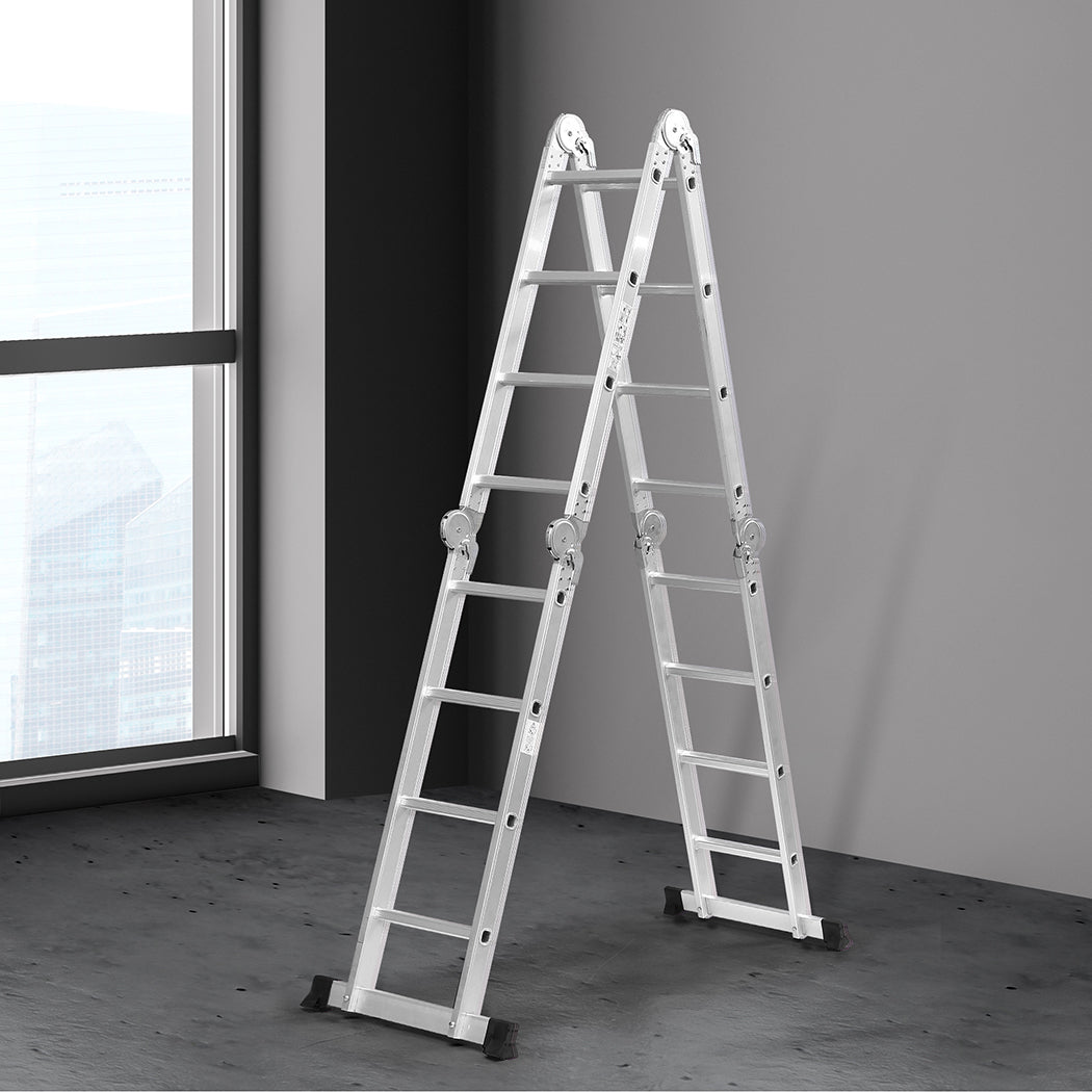Traderight Multi Purpose Ladder Aluminium-1954802731814359046