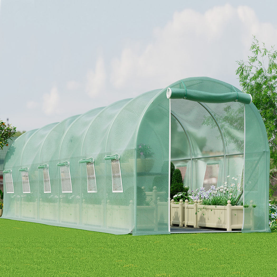 Lambu Greenhouse Walk-In Green House Shed 6M-1954802374958780423