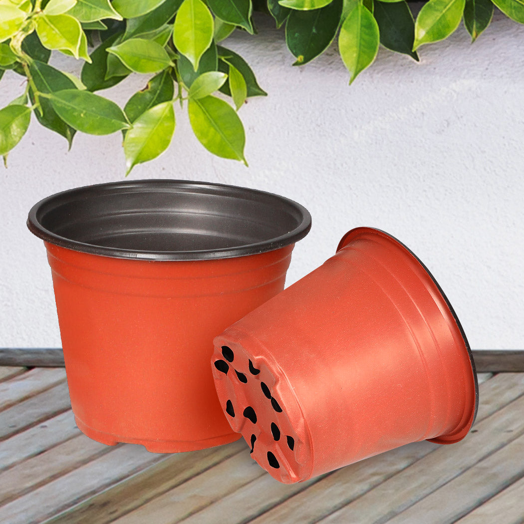Lambu 100x Plastic Plant Pots Bulk Flowers Large-1963748912573583366