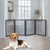 Wooden Pet Gate Dog Fence Retractable Grey 600x 3MM-1910112968574636038