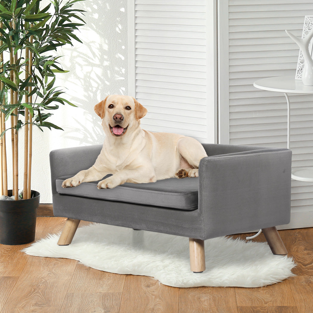PaWz Pet Sofa Bed Dog Warm Soft Lounge Grey-1954802551631253510
