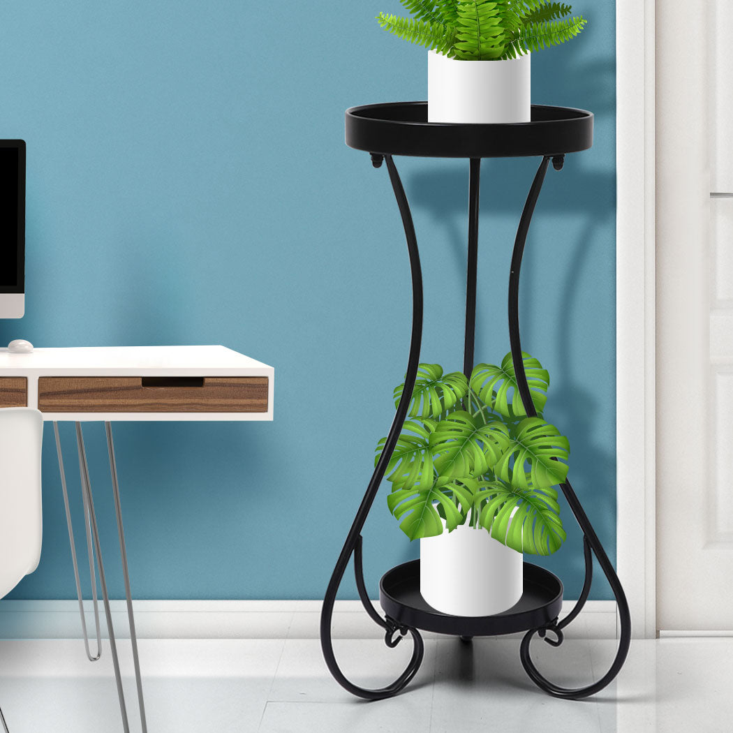 Levede Plant Stand 2 Tiers Outdoor Indoor Large-1910112298408742918