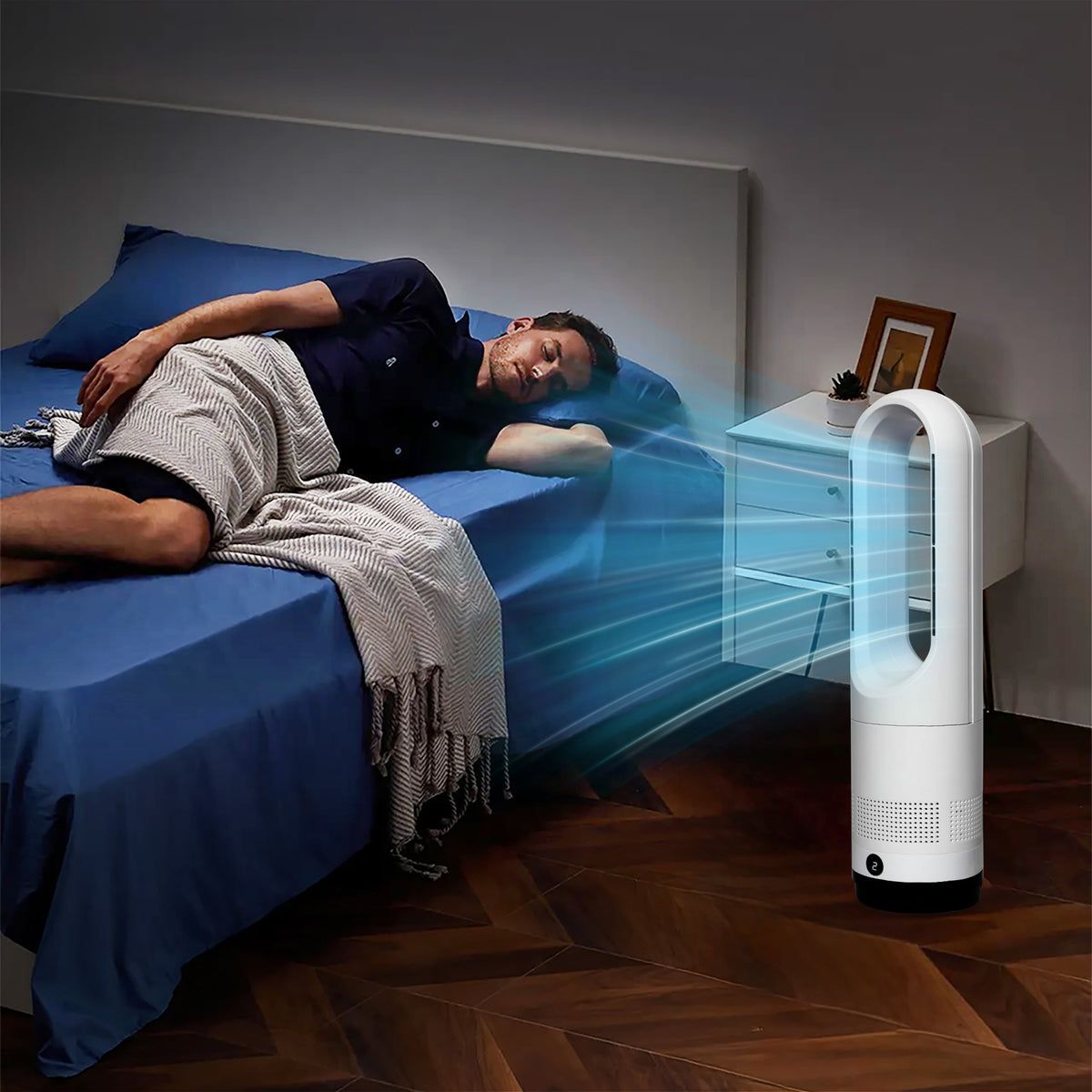 Spector Bladeless Tower Fan 2 In 1 Cooler & Heater Fan-1954802459947962375