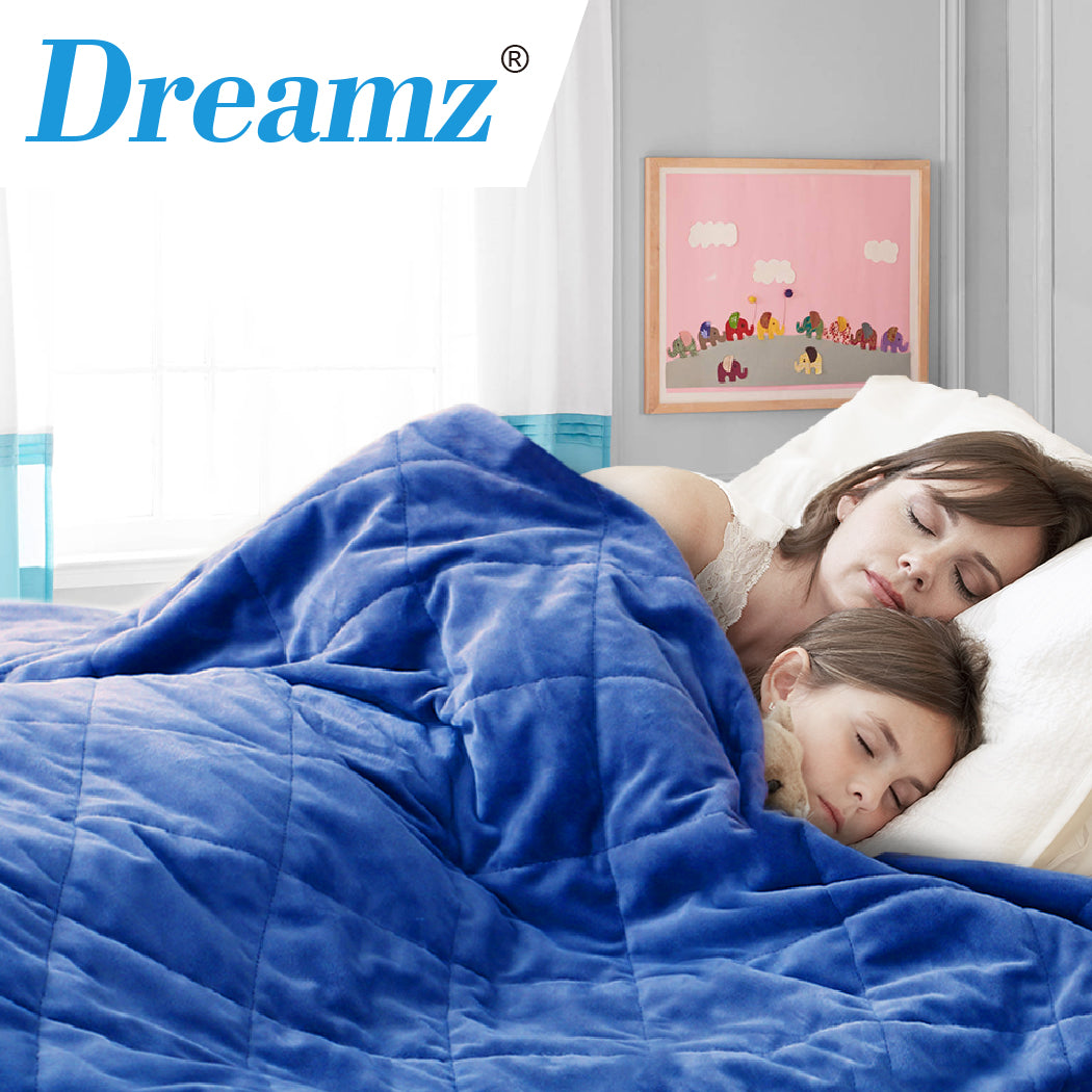 DreamZ 5KG Anti Anxiety Weighted Blanket Blue 5KGS-1910113219016527878