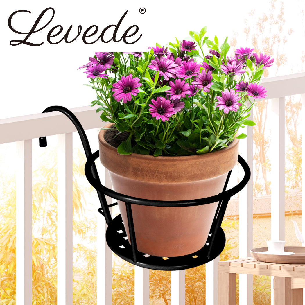 Levede 1x Flower Holder Plant Stand Black-1954802663887605766