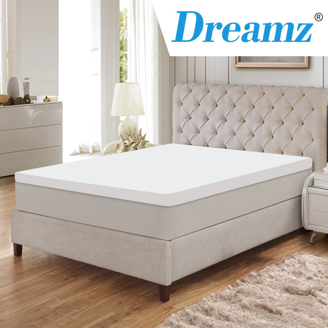 DreamZ 7cm Memory Foam Bed Mattress King Single-1910113030646140934