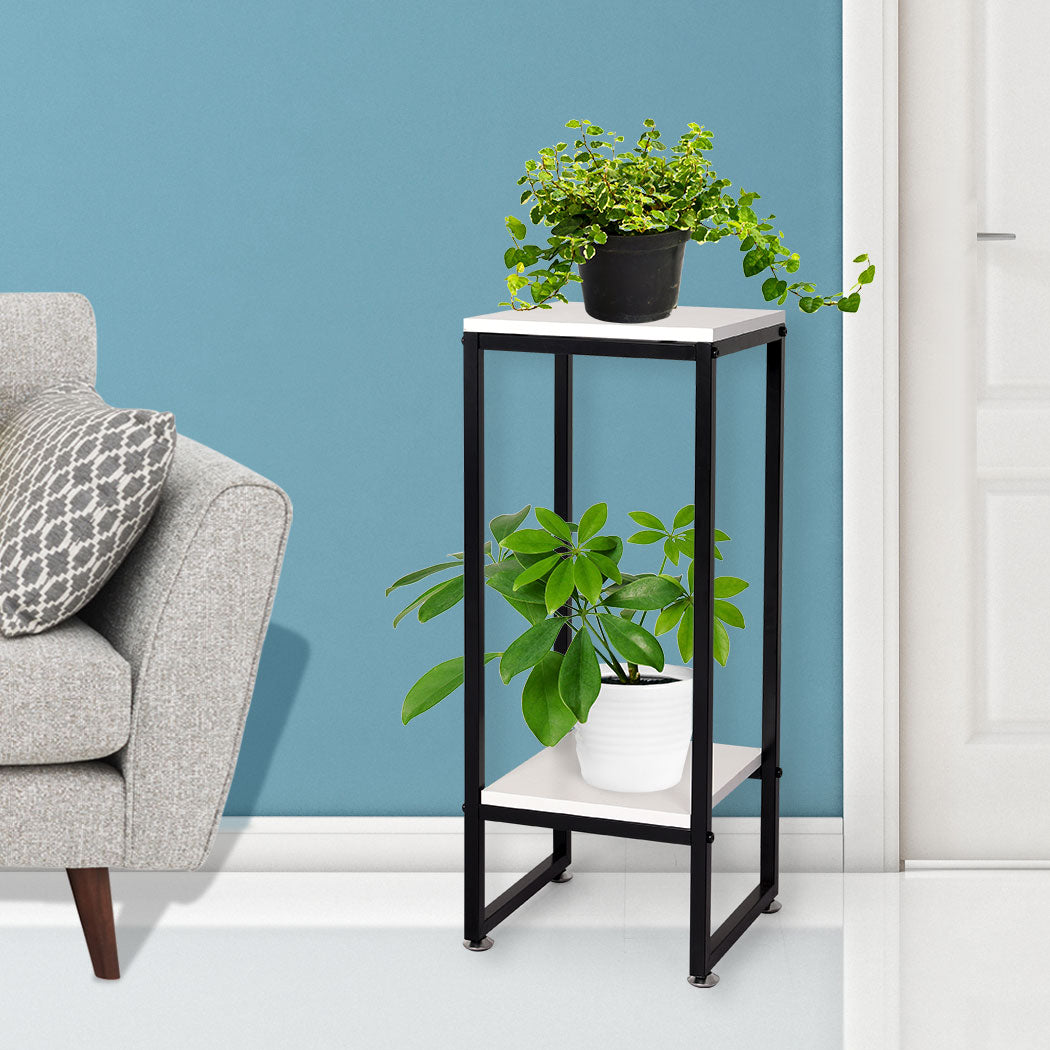 Levede Plant Stand Garden Home Outdoor White Medium-1910112309502676998
