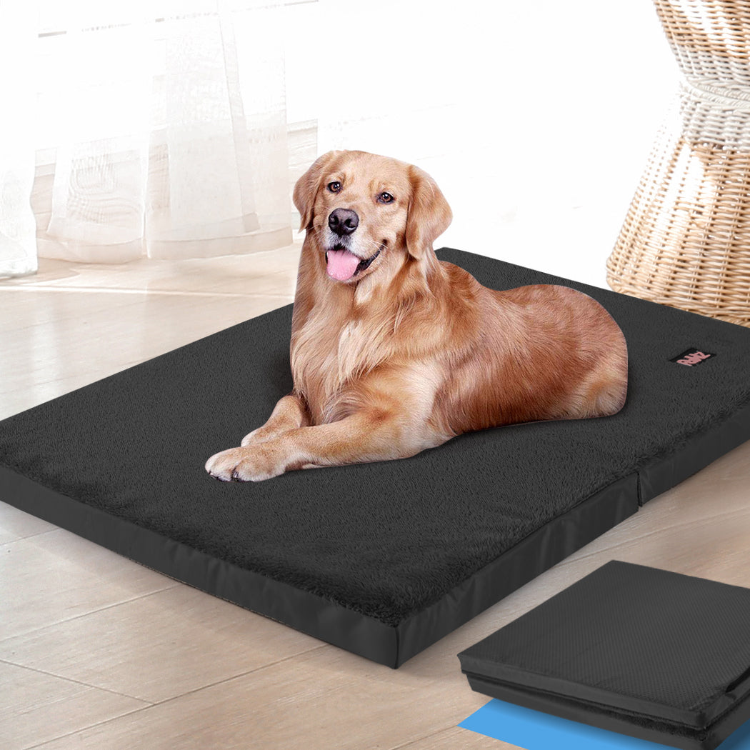 PaWz Pet Bed Foldable Dog Puppy Beds Black Large-1954802757810655238