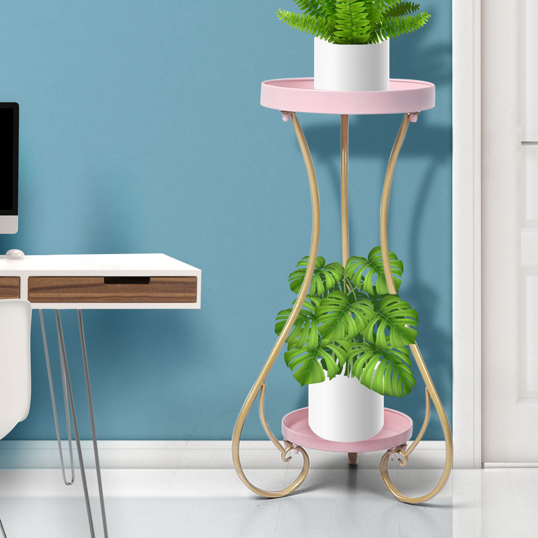 Levede Plant Stand 2 Tiers Outdoor Indoor Large-1910112298907865094