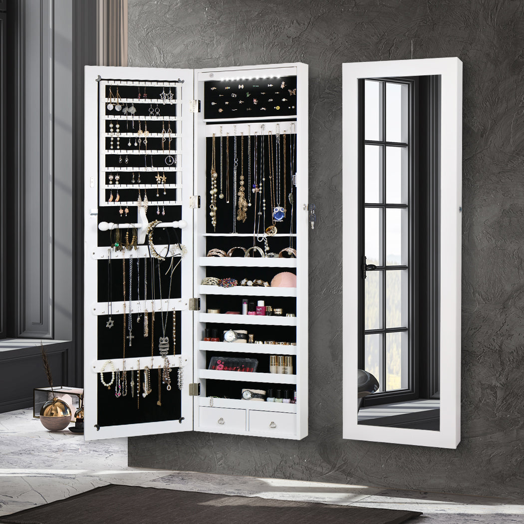 Levede Mirror Jewellery Cabinet Makeup-1954802756996960262