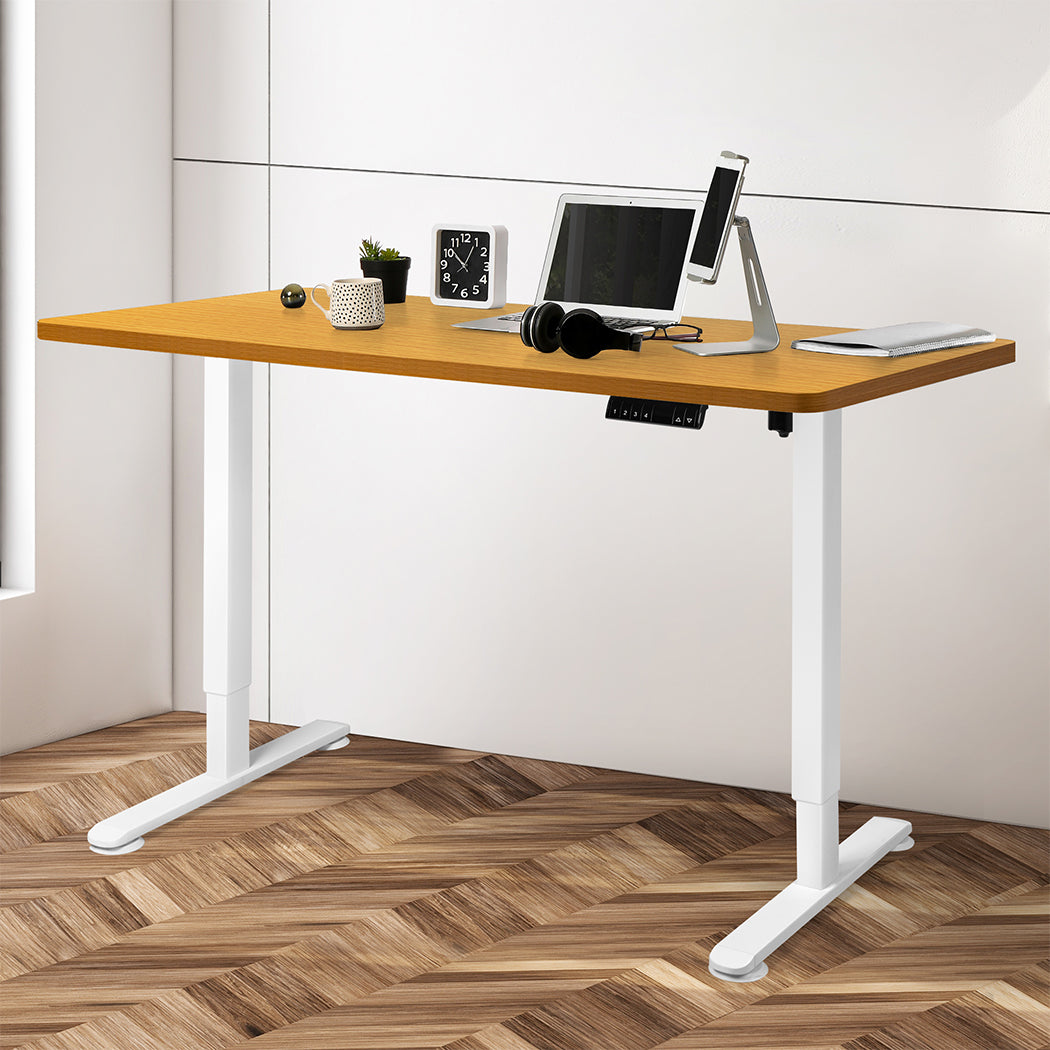 Levede Motorised Standing Desk Height 120cm Natural 800x 1.5MM-1954803018453094406