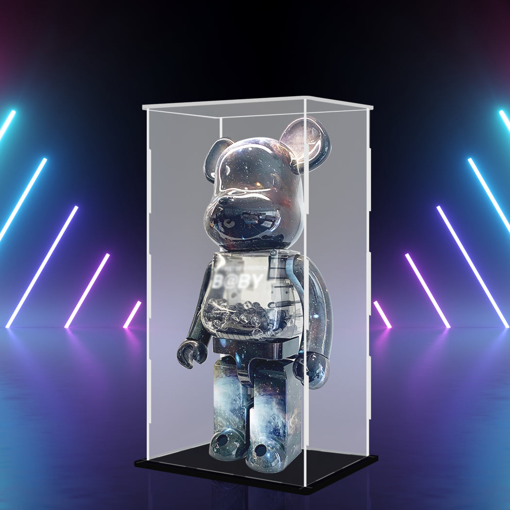 1000%Bearbrick Display Show Case Pop Black-1910113313908461574