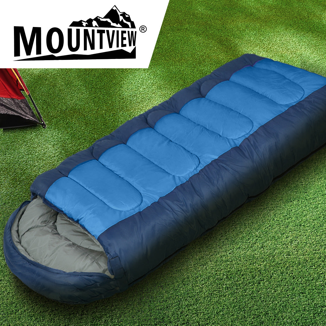 Mountview Sleeping Bag Outdoor Camping Blue-1954802649845075974