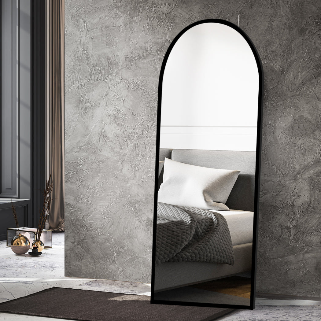 Yezi Floor Mirror Full length Mirrors 1.8M Black-1910112986203295750