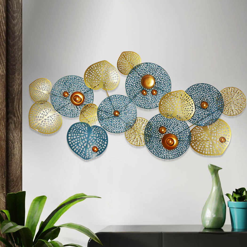 Levede Large Metal Wall Art Leaf Hanging-1910113316878028806