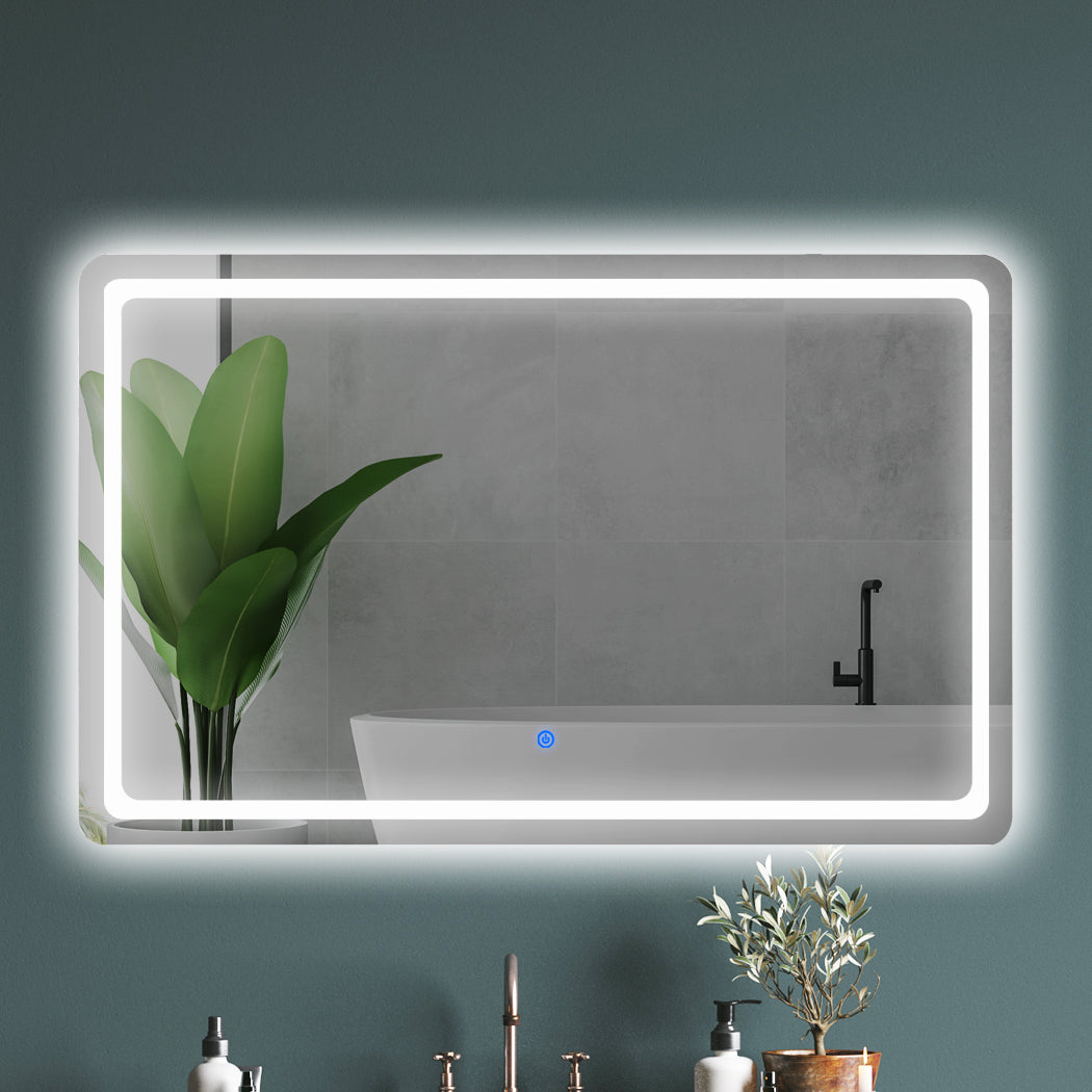 EMITTO LED Wall Mirror Anti-fog Bathroom 100x70cm 70x100-1910112985871945734