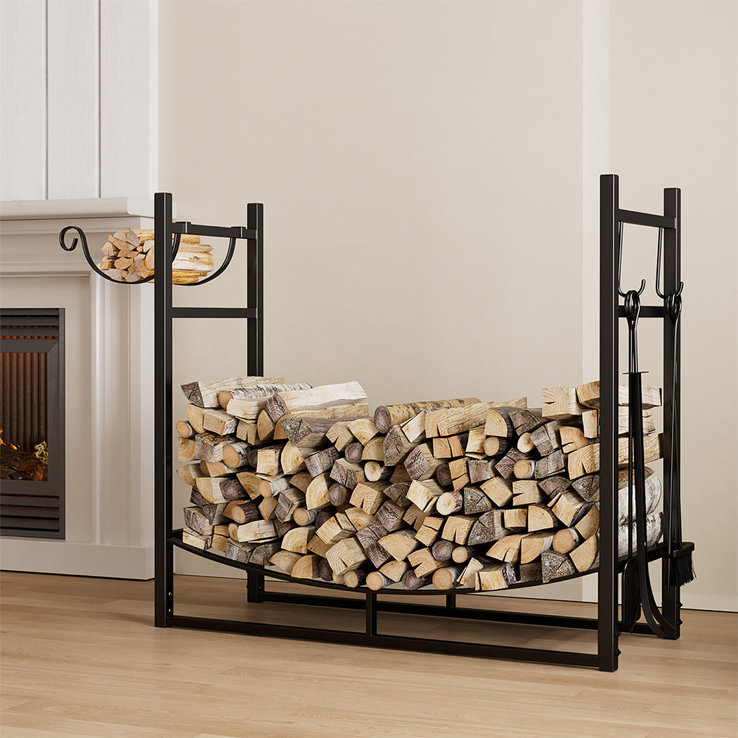 Moyasu Firewood Rack Fireplace Tool Log Holder-1954802471809454087