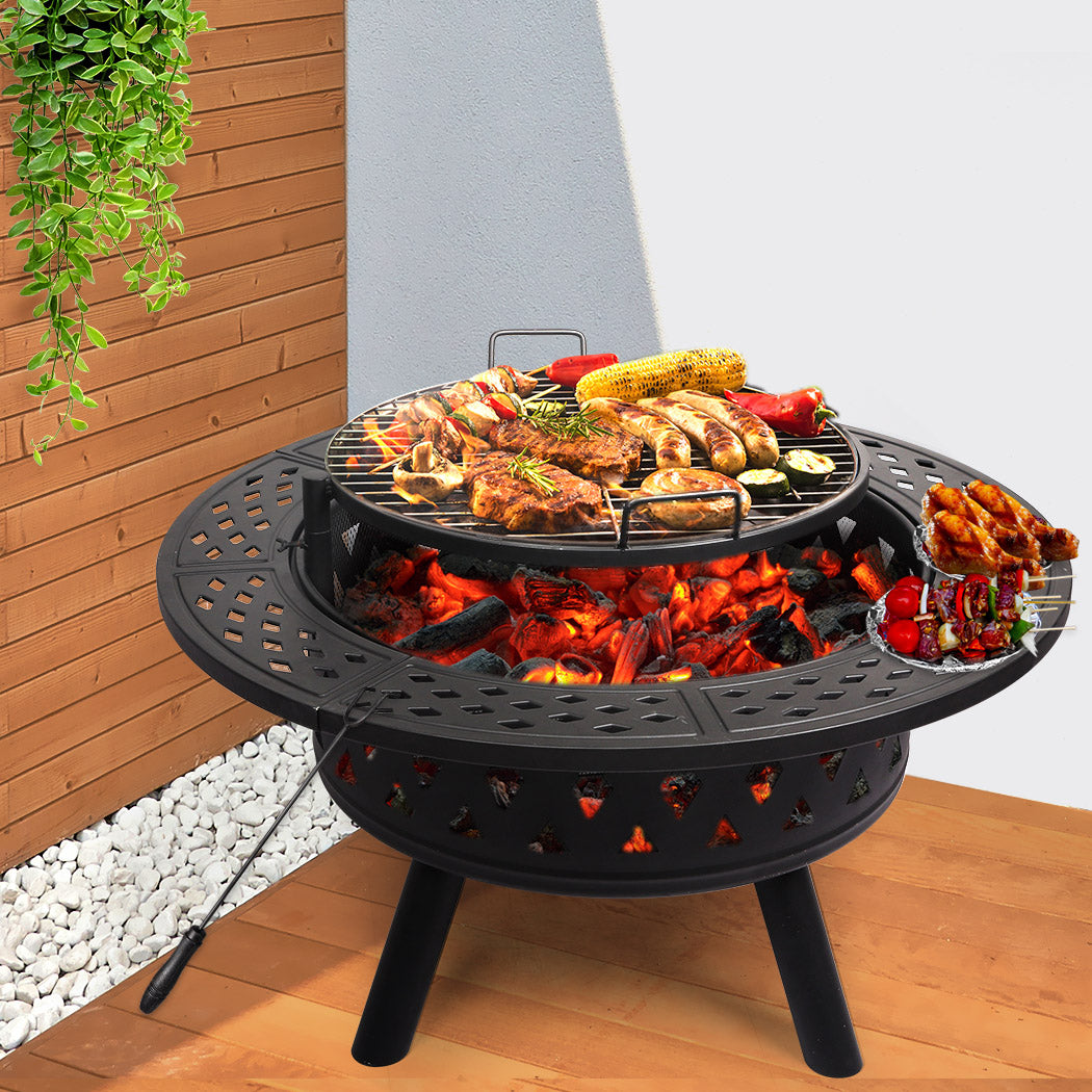 Moyasu Fire Pit BBQ Grill Outdoor Fireplace-1919892875278159878