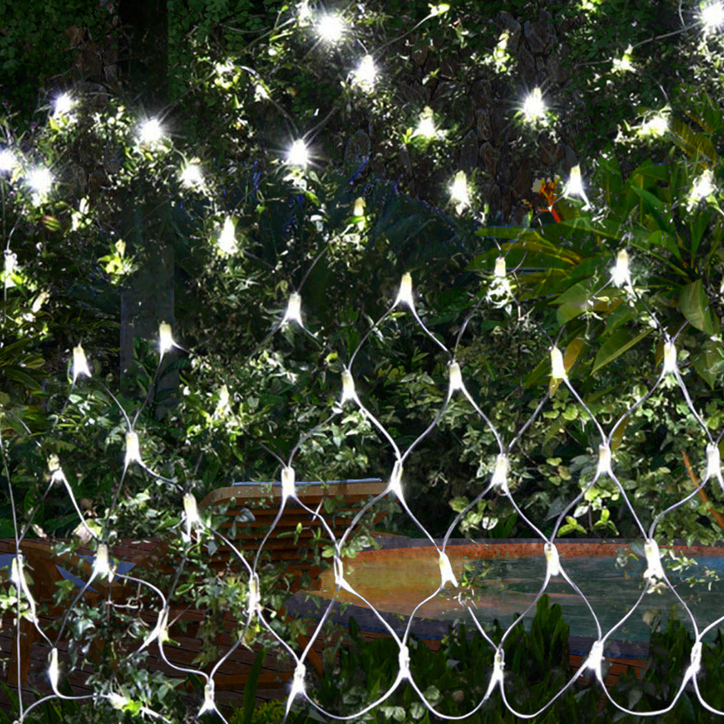 320LED Fairy Lights Net Mesh Curtain Cool white-1954802501622566918