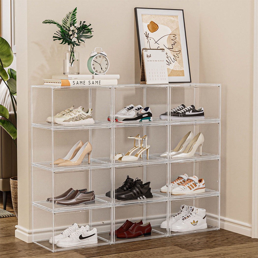 Stacked 1Pc Shoe Box Storage Display Stackable-1954802434249461766