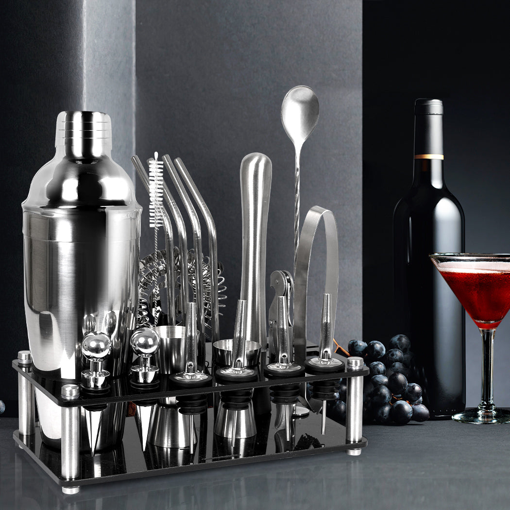 Cocktail Shaker Set Stainless Steel-1954802331371573254