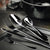 Stainless Steel Cutlery Set Travel Knife Black-1910113167187513350