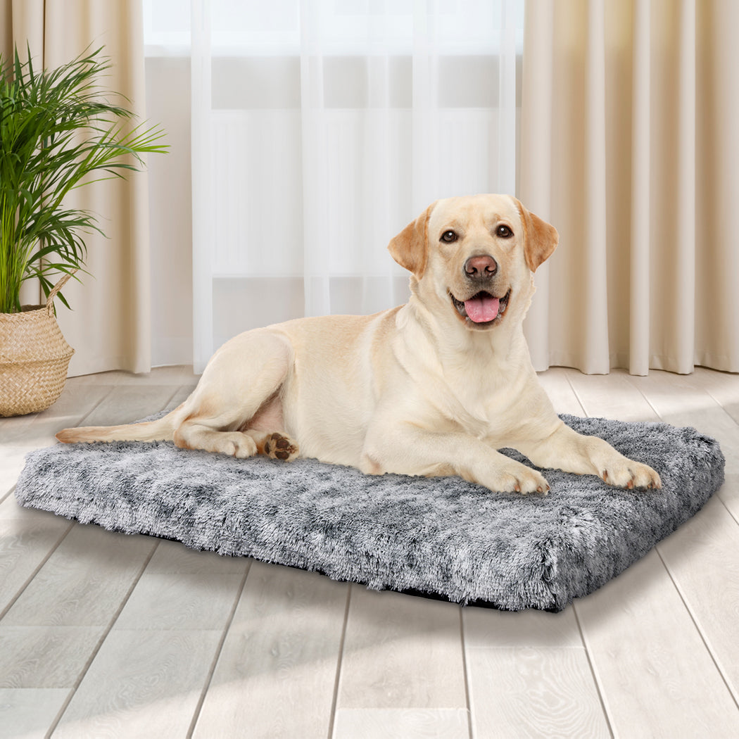 PaWz Dog Mat Pet Calming Bed Memory L Charcoal Large-1954802545960554502