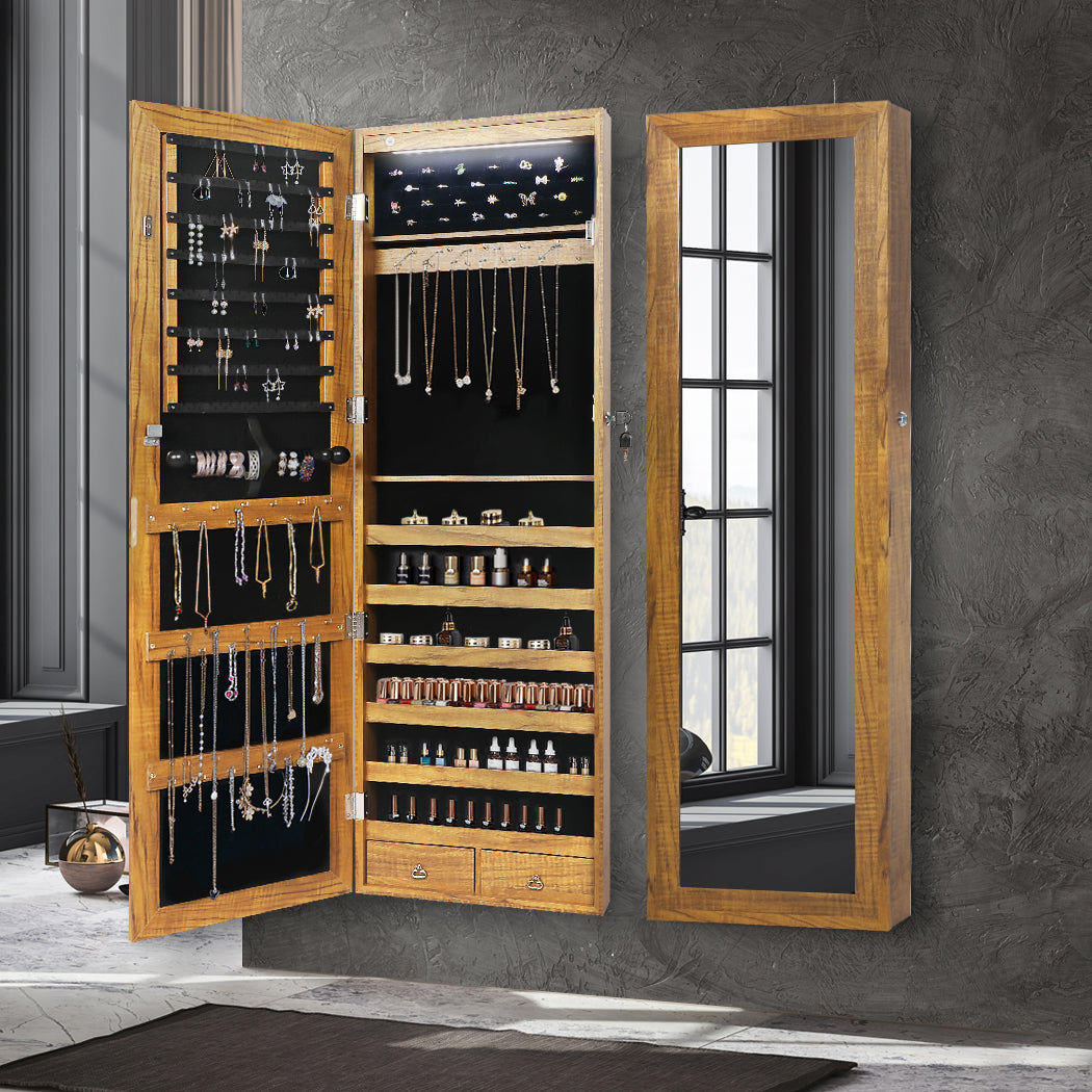 Levede Mirror Jewellery Cabinet Makeup-1919892902050402310