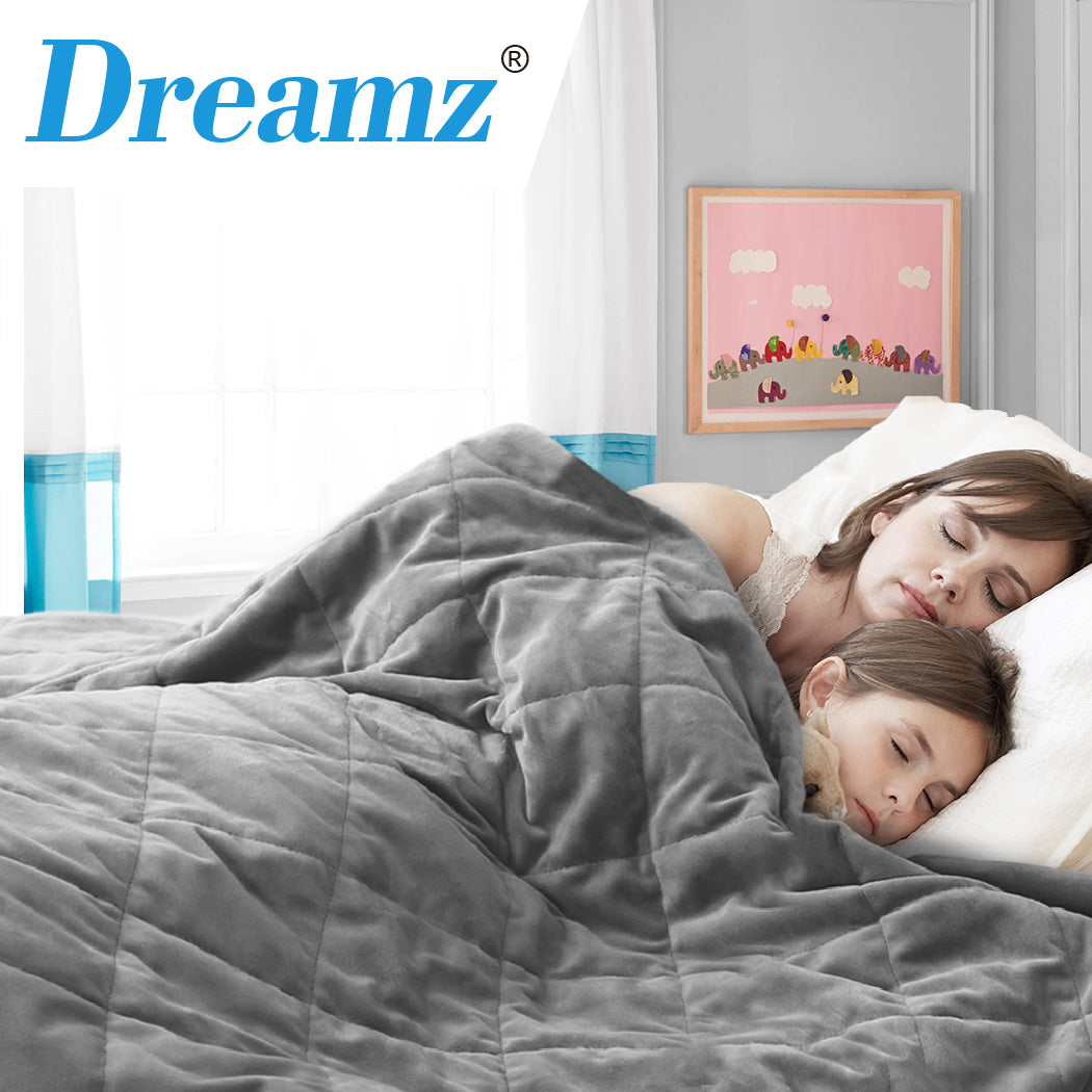 DreamZ 9KG Anti Anxiety Weighted Blanket Grey 9KGS-1954802940116078598